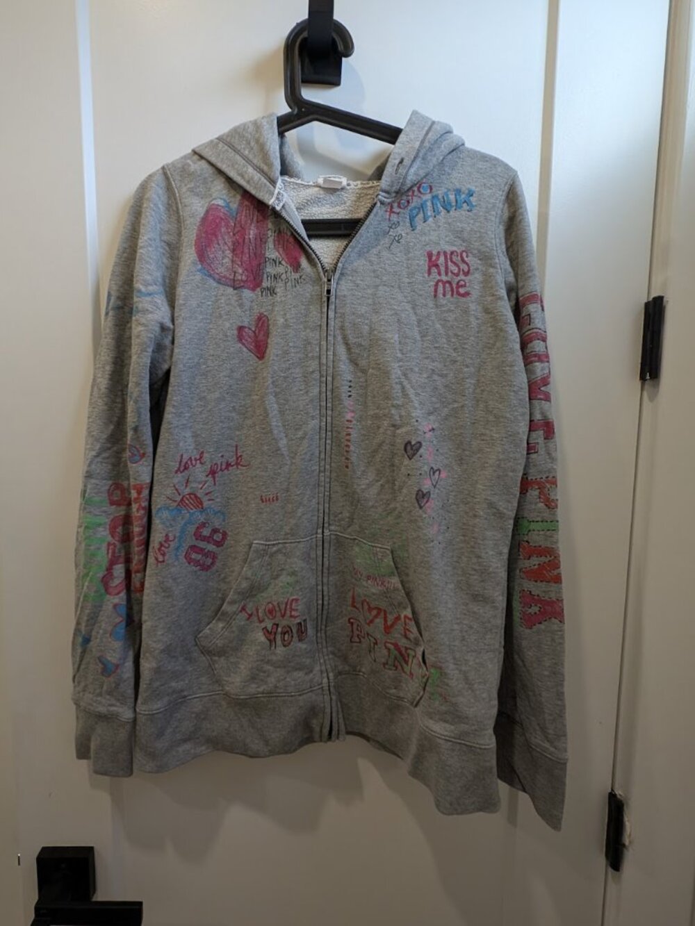 LMTD ED VS PINK Graffiti Hoodie Size M